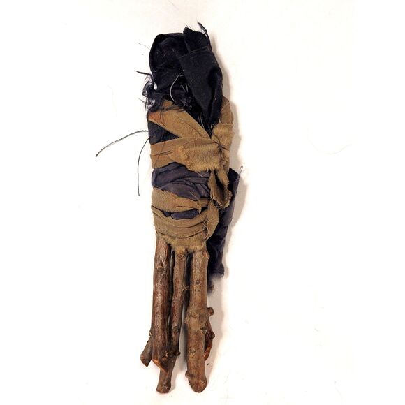 Folk Art Spirit Doll - Multi Media Primitive Stick Figure - Native American - Picture 3 of 4